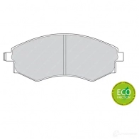Тормозные колодки дисковые, комплект FERODO 2 1526 FDB600 716938 21527 - Изображение 2