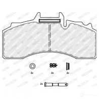 Тормозные колодки дисковые, комплект FERODO JKQ 1YI FCV4282B 1437134994