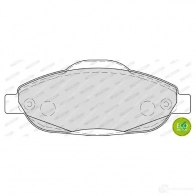 Тормозные колодки дисковые, комплект FERODO 2 4660 716557 FDB4003 IBS96 - Изображение 5