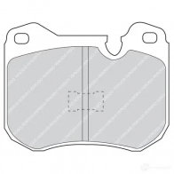 Тормозные колодки дисковые, комплект FERODO HA20HDT 20 481 FDB165 716222