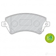 Тормозные колодки дисковые, комплект FERODO 237 66 716163 23767 FDB1573 - Изображение 2