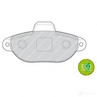 Тормозные колодки дисковые, комплект FERODO 214 36 5OGY6 FDB1630 716205 - Изображение 2