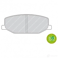 Тормозные колодки дисковые, комплект FERODO IMPLK5 716550 211 42 FDB396 - Изображение 2