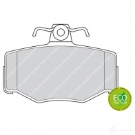 Тормозные колодки дисковые, комплект FERODO 21 545 716990 FDB707 3Y8GQ8D - Изображение 2