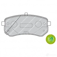 Тормозные колодки дисковые, комплект FERODO 716378 FDB1902 2 4276 NZI9E - Изображение 2