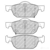 Тормозные колодки дисковые, комплект FERODO FDB4868 258 04 Honda Civic 10 (FC, FK) 2016 – 2020 25805