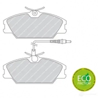 Тормозные колодки дисковые, комплект FERODO 716579 FDB406 2 1388 N344H - Изображение 3