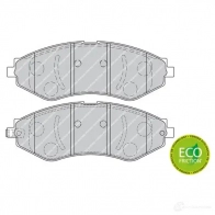 Тормозные колодки дисковые, комплект FERODO 716380 N8B7N5F 240 62 FDB1905 - Изображение 2