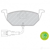 Тормозные колодки дисковые, комплект FERODO 716023 23131 FDB1398 2313 0 - Изображение 6