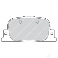 Тормозные колодки дисковые, комплект FERODO FDB1686 716251 23 592 Z7SV9K - Изображение 2