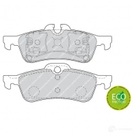 Тормозные колодки дисковые, комплект FERODO 2 3716 24043 FDB1676 716246 - Изображение 2