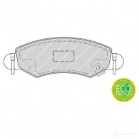 Тормозные колодки дисковые, комплект FERODO 716329 FDB1811 236 05 2FMTDN - Изображение 2
