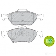 Тормозные колодки дисковые, комплект FERODO 240 22 716368 50CLD FDB1890 - Изображение 6