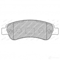 Тормозные колодки дисковые, комплект FERODO 721679 FVR1927 35V4M 2 4465 - Изображение 5