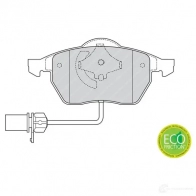Тормозные колодки дисковые, комплект FERODO 21938 FDB1323 20 676 715987 - Изображение 7