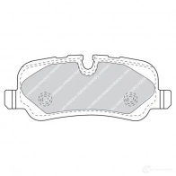 Тормозные колодки дисковые, комплект FERODO 2419 2 LRZ42 FDB4432 716789 - Изображение 3
