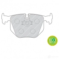 Тормозные колодки дисковые, комплект FERODO 716094 FDB1483 21 282 21487 - Изображение 6
