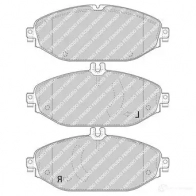 Тормозные колодки дисковые, комплект FERODO FDB4921 22097 Mercedes CLS (C257) 3 2018 – 2020 2 2076