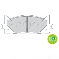 Тормозные колодки дисковые, комплект FERODO FDB1991 716441 KBEVU 2435 0 - Изображение 2