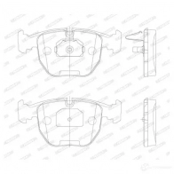 Тормозные колодки дисковые, комплект FERODO 717175 FDB997 21 486 I5AN0RI - Изображение 10