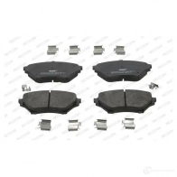 Тормозные колодки дисковые, комплект FERODO 716178 FDB1600 2 3696 SCWMLSP - Изображение 2