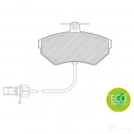 Тормозные колодки дисковые, комплект FERODO 23393 FDB1451 716065 2 1945 - Изображение 2