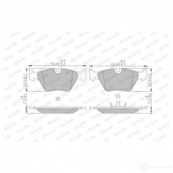 Тормозные колодки дисковые, комплект FERODO U3B66A 716921 FDB577 2096 8 - Изображение 6