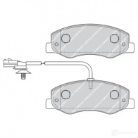 Тормозные колодки дисковые, комплект FERODO FVR4349 721711 25173 251 72 - Изображение 2