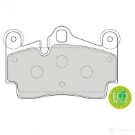 Тормозные колодки дисковые, комплект FERODO 2369 4 FDB1627 AF77U 716201 - Изображение 2