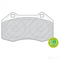 Тормозные колодки дисковые, комплект FERODO BDT2N 716236 241 62 FDB1667
