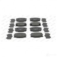 Тормозные колодки дисковые, комплект FERODO 2 4343 FVR1906 02GTQR 721674 - Изображение 3