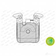 Тормозные колодки дисковые, комплект FERODO 716837 25 029 FDB4663 EAU6YME - Изображение 6