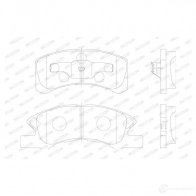 Тормозные колодки дисковые, комплект FERODO 24230 FDB1988 716438 242 29 - Изображение 2