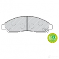Тормозные колодки дисковые, комплект FERODO 716331 XUOQY7X FDB1816 2437 0 - Изображение 2