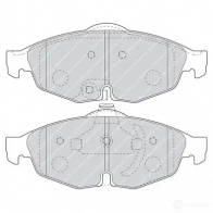 Тормозные колодки дисковые, комплект FERODO 23952 716147 FDB1550 23 951