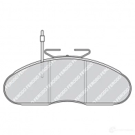 Тормозные колодки дисковые, комплект FERODO 29984 2098 4 FVR792 721744 - Изображение 2