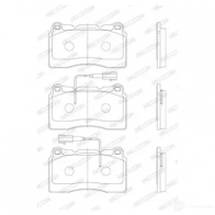 Тормозные колодки дисковые, комплект FERODO HM64KZT 230 92 716317 FDB1794 - Изображение 2