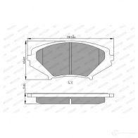 Тормозные колодки дисковые, комплект FERODO 716301 FDB1758 24 042 ERXRT - Изображение 6