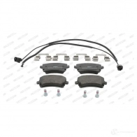 Тормозные колодки дисковые, комплект FERODO 233 26 2WX2U5Z FDB1408 716029 - Изображение 2