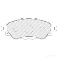 Тормозные колодки дисковые, комплект FERODO Toyota Hilux (AN120, 30) 8 2015 – 2020 FDB4936 5W4X1 Q