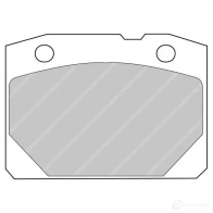 Тормозные колодки дисковые, комплект FERODO FCP96H Lada 2104 (04) 1 1984 – 2012 5016687218275 WYCB 3