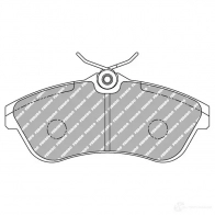 Тормозные колодки дисковые, комплект FERODO Citroen C2 1 (JM, PF1) 2003 – 2009 FDS1543 526UJJ 5 5016687347579