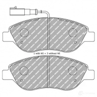 Тормозные колодки дисковые, комплект FERODO FDS1468 5016687312379 4BEF SUD Fiat Stilo