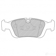 Тормозные колодки дисковые, комплект FERODO Bmw 3 (E46) 4 Седан 2.0 320 d 129 л.с. 1998 – 2001 FDS1300 0SX3T7 0 5016687346879