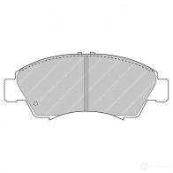 Тормозные колодки дисковые, комплект FERODO KNI5 A FDS777 Honda Fit 2 (GD, GE) Хэтчбек 1.2 i-DSI (GD5, GE2) 78 л.с. 2002 – 2007 5016687317077