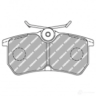 Тормозные колодки дисковые, комплект FERODO FCP1319H 5016687358476 7ZJUJ2 Q Ford Fiesta 6 (CB1, CCN) Хэтчбек 1.6 ST 182 л.с. 2013 – 2025