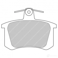 Тормозные колодки дисковые, комплект FERODO 5016687314977 08 OYAL FDS596 Audi A6 (C4) 1 1994 – 1997