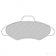 Тормозные колодки дисковые, комплект FERODO FCP617H 4IT0 G Ford Escort 7 (FA, GAL, AFL) Седан 1.8 Endura Turbo D 70 л.с. 1995 – 1999 5016687208177