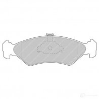 Тормозные колодки дисковые, комплект FERODO D87C S Ford Fiesta 4 (DX, JA, JB) Хэтчбек 1.2 5 i 16V 75 л.с. 1995 – 2002 FDS1082 5016687309478