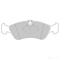 Тормозные колодки дисковые, комплект FERODO Opel Astra (F) 1 Универсал 1.7 TD (F08. C05) 68 л.с. 1994 – 1998 5016687309072 FDS1067 M 324BMP